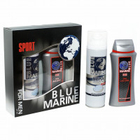 Набор мужской Blue Marine Sport (Гель для душа 250мл+Пена для бритья 200мл)