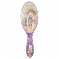 Расческа Единорог с блестками массажная с ручкой, голография
