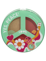 Палетка для лица Yes, Peace!, тон 02 пыльная роза/розовый/золотой