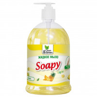 Soapy Мыло жидкое Ананас Эконом 1л дозатор