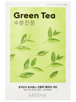 Маска для лица успокаивающая с экстрактом зеленого чая для сухой кожи Airy Fit 19г 1шт