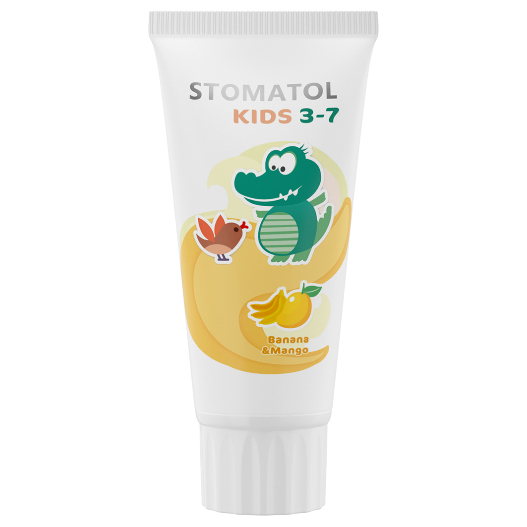 Зубная паста детская 3-7 лет Banana & Mango 50г
