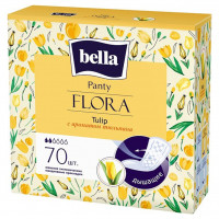 Прокладки ежедневные Panty Flora с ароматом тюльпана 70шт 