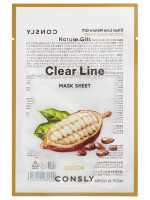 Clear Line Тканевая маска Питательная с экстрактом какао 25мл