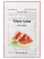 Clear Line Тканевая маска Тонизирующая с экстрактом арбуза 25мл