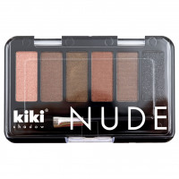 Тени для век Nude, тон 901 какао, шоколад, серый хаки, бронза, золотисто-коричневый, асфальт