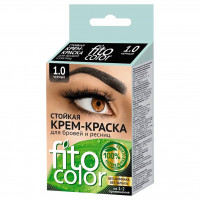 Fito Color Крем-краска для бровей и ресниц Черная
